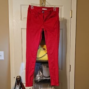 Women's SO Bold Red Jegging Jeans